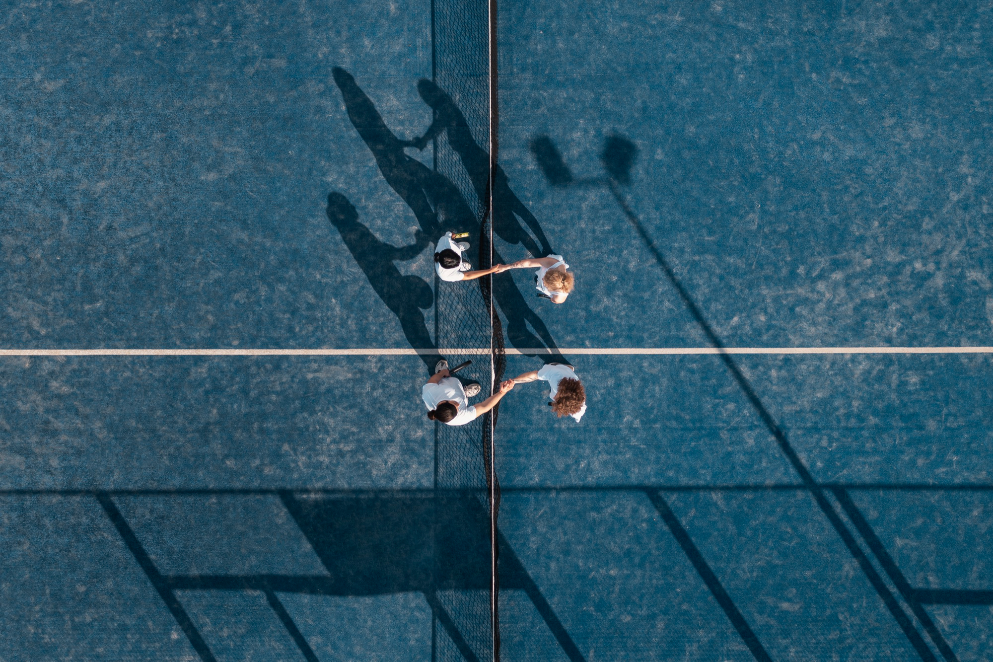 Padel event branding installation